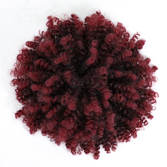 Jerry water deep curl synthetic bun