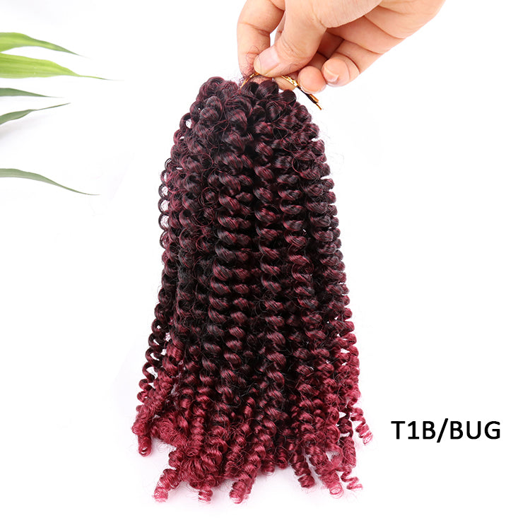 Kanekalon spring twist 8inch red