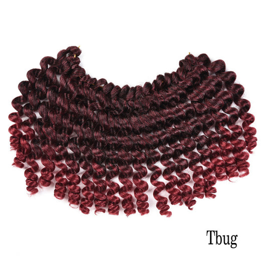 Kanekalon wand curl twist crochet Red