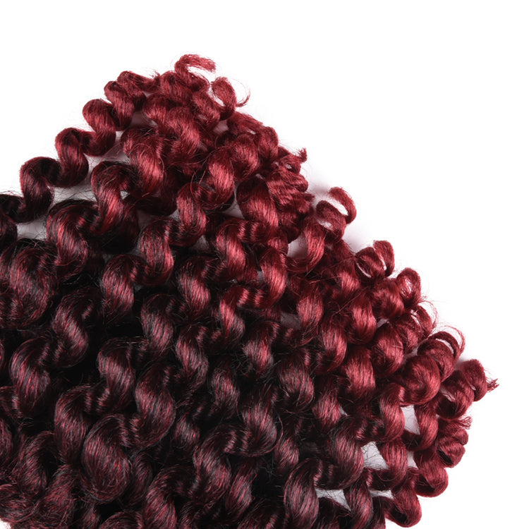 Kanekalon wand curl twist crochet Red